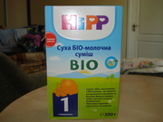 Молочная смесь Hipp Bio 1 300 грамм по цене 50 грн./коробка (есть 15 к
